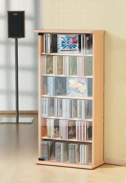 CD-Turm VCM Vetro für 150 CDs oder 65 DVDs